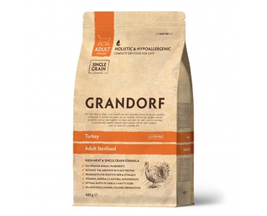 GRANDORF Adult Steril Turkey индейка для взрослых стерилизованных или пожилых кошек